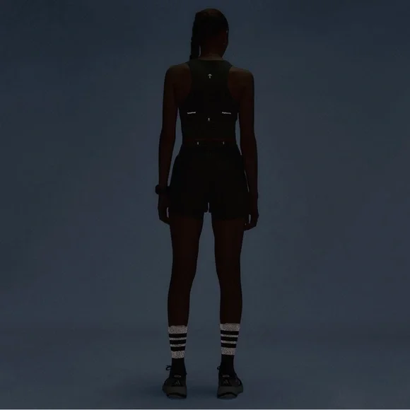 Adidas Women’s NWT ADI365 Hermanos Koumori Running Crop Tank Top Medium Pockets - Picture 4 of 9